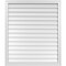 Ekena Millwork Vertical Surface Mount PVC Gable Vnt: Non-Functional, w/2"W x 1-1/2"H, Brickmould Frame, 36"W x 42"H GVPVE36X4202SN - alternate 1